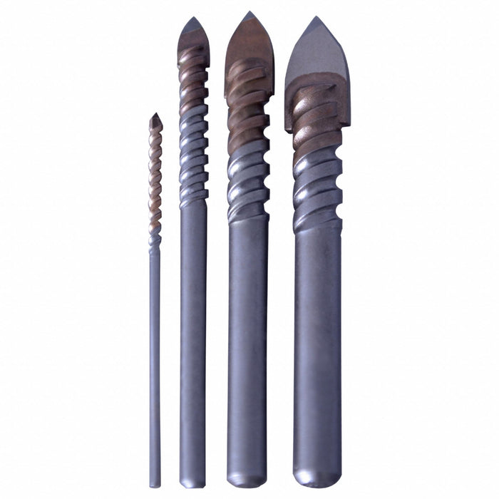 Glass and Tile Drill Set Spiral Flute