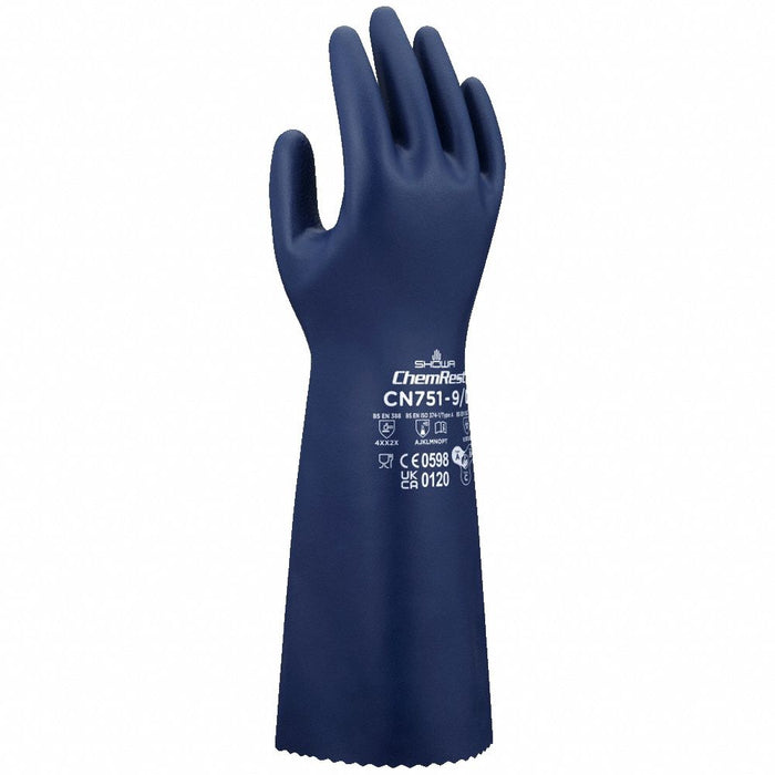 ChemResistantGloves Blu Pnked L 9 PR