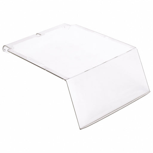 Lid Crystal Styrene 10 in L 6 9/16 in W