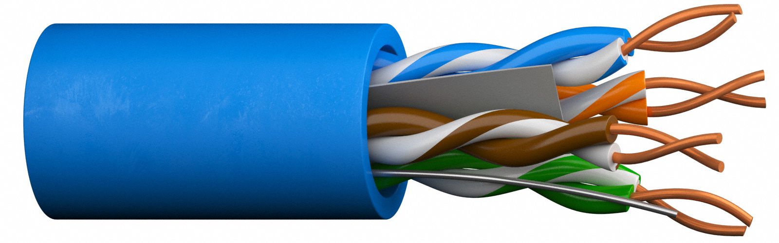 LAN Cable Yellow 0.2 in Cable Dia.