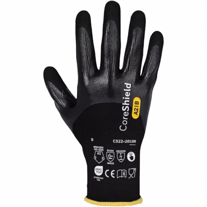 Cut Protection Gloves Black 10 PR