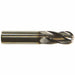Ball End Mill Single End 1/2 Carbide
