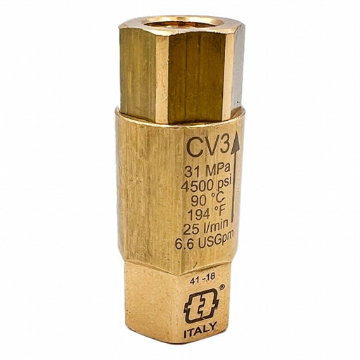 Check Valve 3.0313 in Overall L