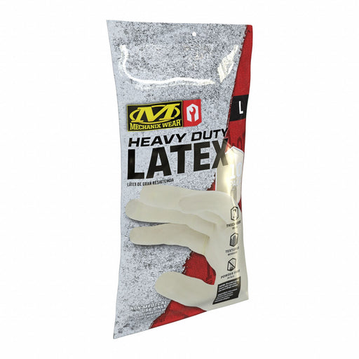 HD Latex Gloves White L Size 11 PK10