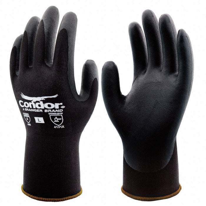 Coated Gloves Nylon Nitrile XL PR