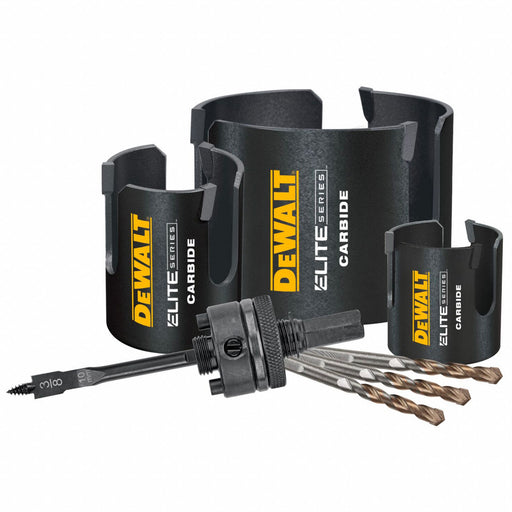 Hole Saw Kit Cutting 2 7/16 D 7 pieces