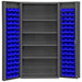 K4910 Bin Cabinet 72 x36 x24 Gray 96BlueBns