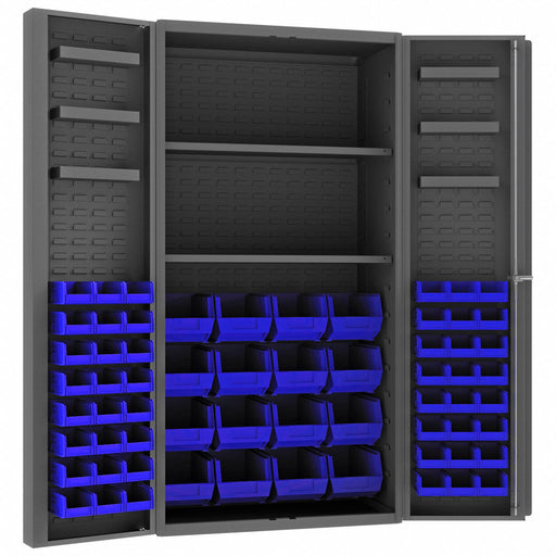 K4909 Bin Cabinet 72 x36 x24 Gray 64BlueBns