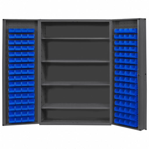 K4913 Bin Cabinet 72 x48 x24 Gray 128BlueBns