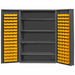 K4913 Bin Cabinet 72 x48 x24 Gray 128YlwBns