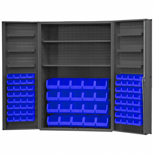 K4912 Bin Cabinet 72 x48 x24 Gray 84BlueBns