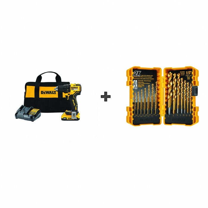 Cordless Drills 20VDC 1650RPM 2.0Ah Bat.