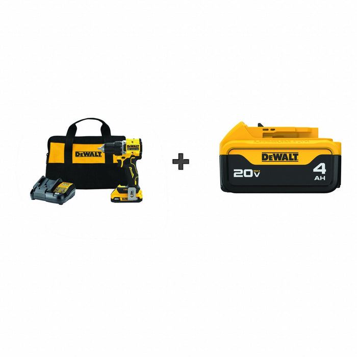 Cordless Drill  Bonus 20V 4ah Battery