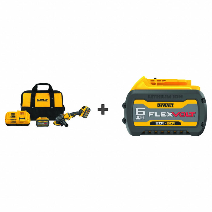Angle Grinder Kit 60V 4-1/2 Battery
