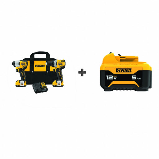 DEWALT 12V Combo Kit BONUS BATTERY