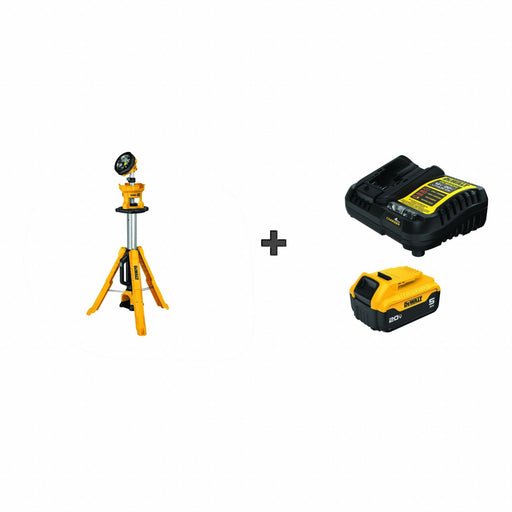DEWALT 20V Tripod Light BONUS BATTERY