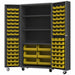 Heavy Duty Mobile Bin Cabinet Yellow