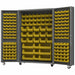 Heavy Duty Mobile Bin Cabinet Yellow