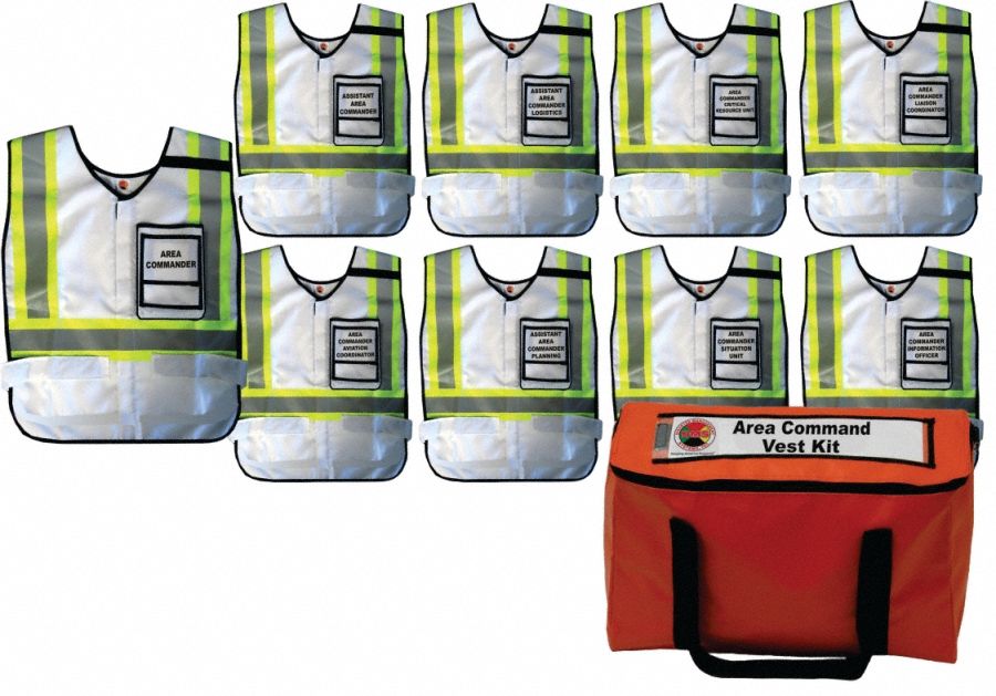 Safety Vest White Area Command Universal