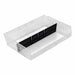 LongBinDividers 10inL Plastic Black PK24