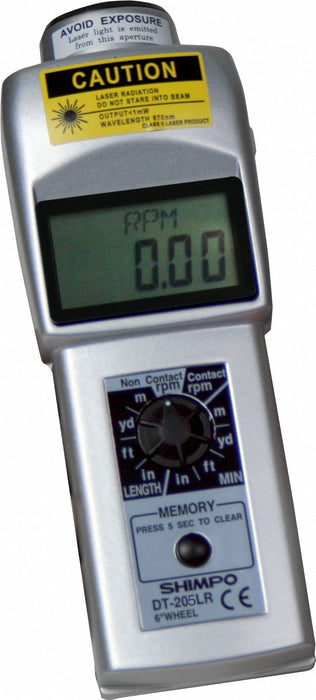 Tachometer +/-0.006% RPM Acc LCD