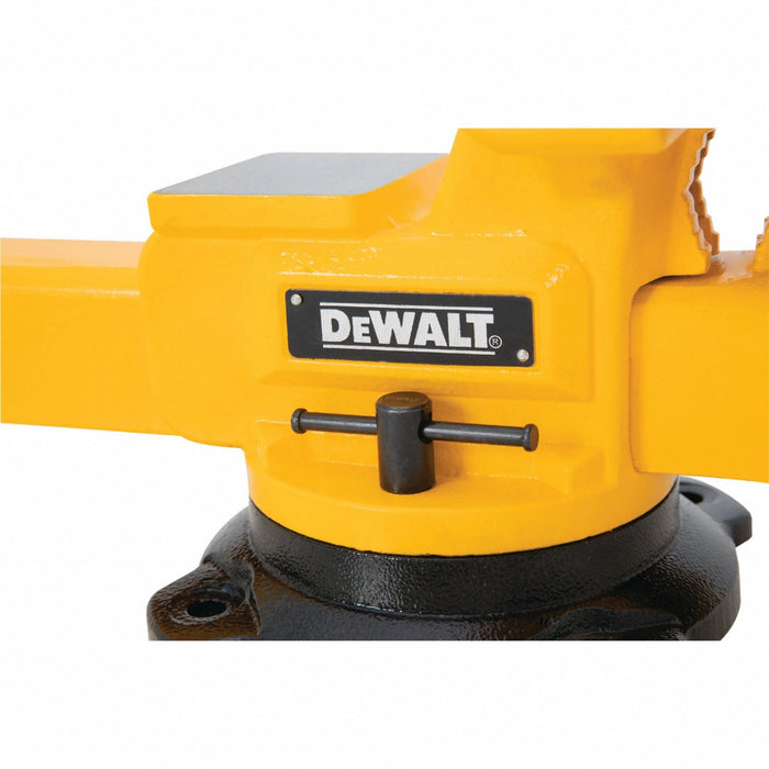 Bench Vise Iron Steel Black Yellow