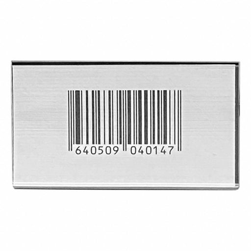 Label Holder Clear/Grey Plastic
