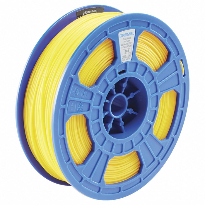 N0034 3D Printer Filament PLA 0.75 kg W Ylw