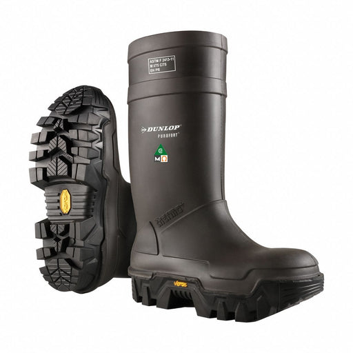 Rubber Boot 6D Knee Black PR