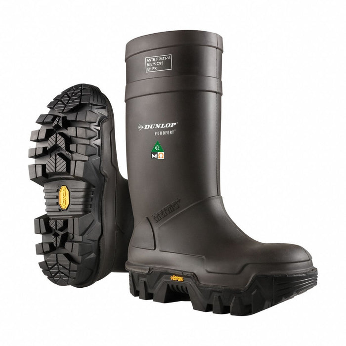 Rubber Boot 10D Knee Black PR