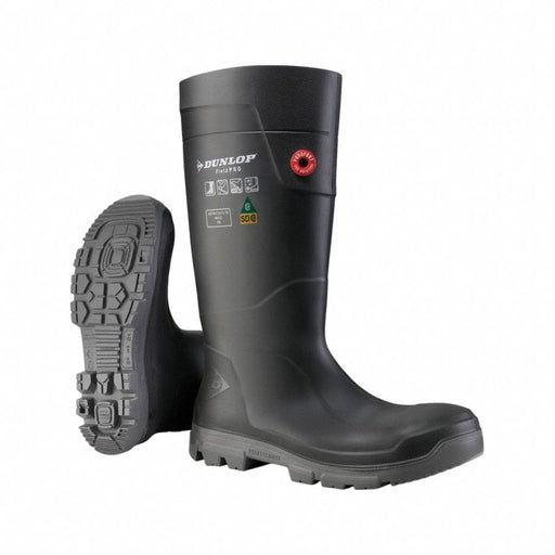 Rubber Boots 11D Knee Charcoal