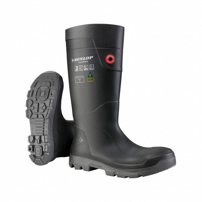 Rubber Boots 4D Knee Charcoal