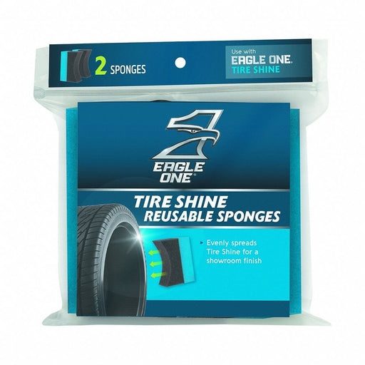 Tire Swipe Black/Blue Foam Pad PK2