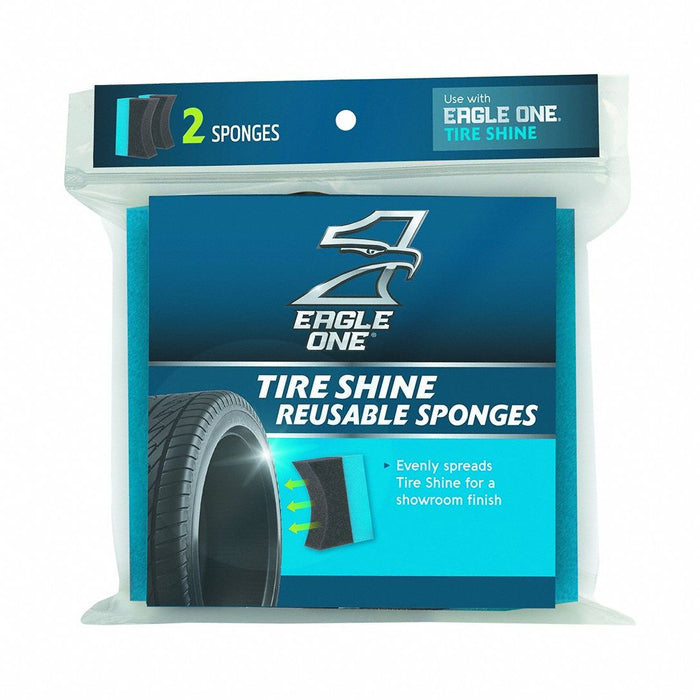 Tire Swipe Black/Blue Foam Pad PK2