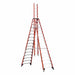 Trestle Extension Ladder Fbrgls IA 16 ft