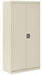 Storage Cabinet 72 x36 x18 Putty 4Shlv