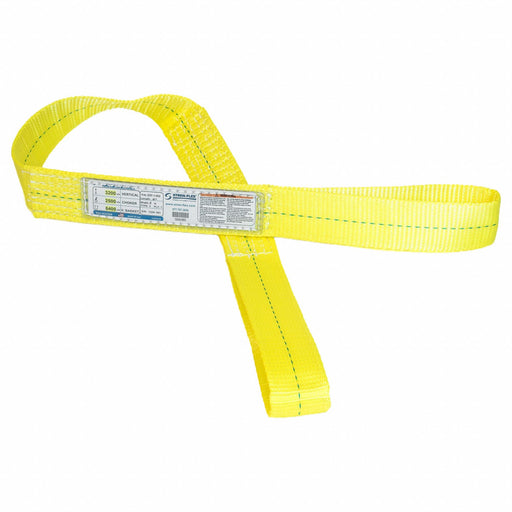 Web Sling Flat Eye 6 ft L 6 400 lb Cap.