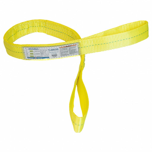 Web Sling Flat Eye 3 ft L 12800 lb Cap.