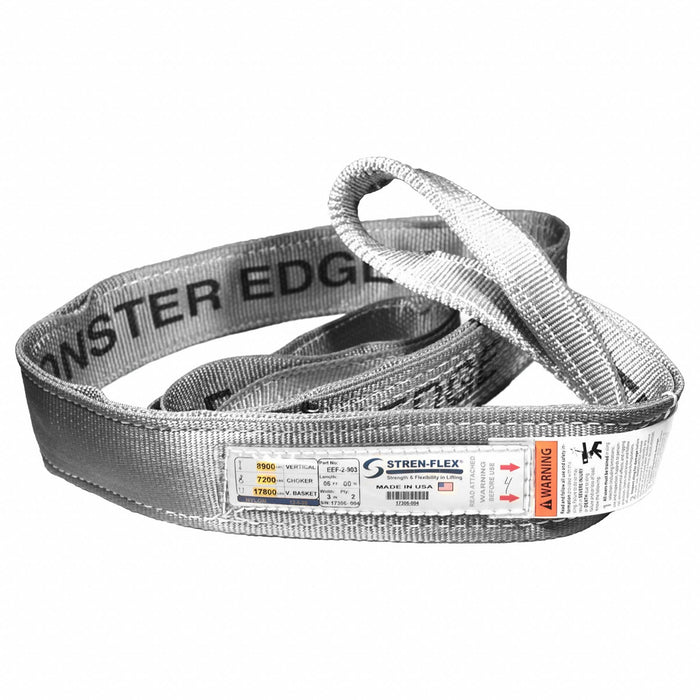 Web Sling Flat Eye 6 ft L 16500 lb Cap.