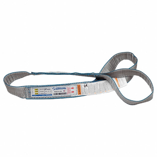 Web Sling Flat Eye 10 ft L 3 200 lb Cap.