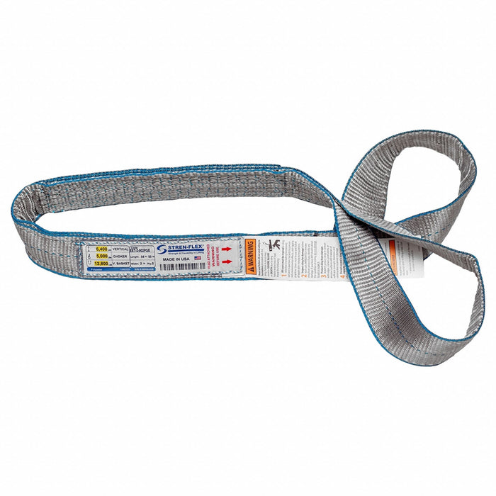 Web Sling Twisted Eye 18 ft L 5 500 lb
