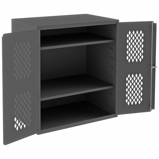 Storage Cabinet 42 x36 x24 Gray 2Shlv