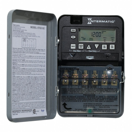 Electronic Timer Gray Metal