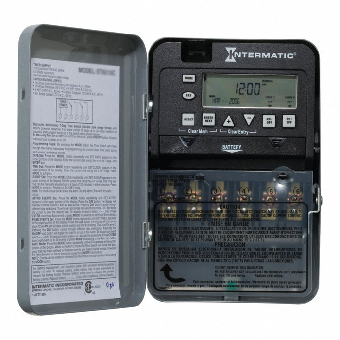 Electronic Timer Gray Metal