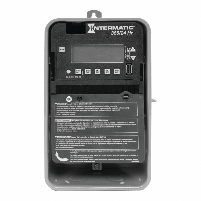Electronic Timer Gray Metal