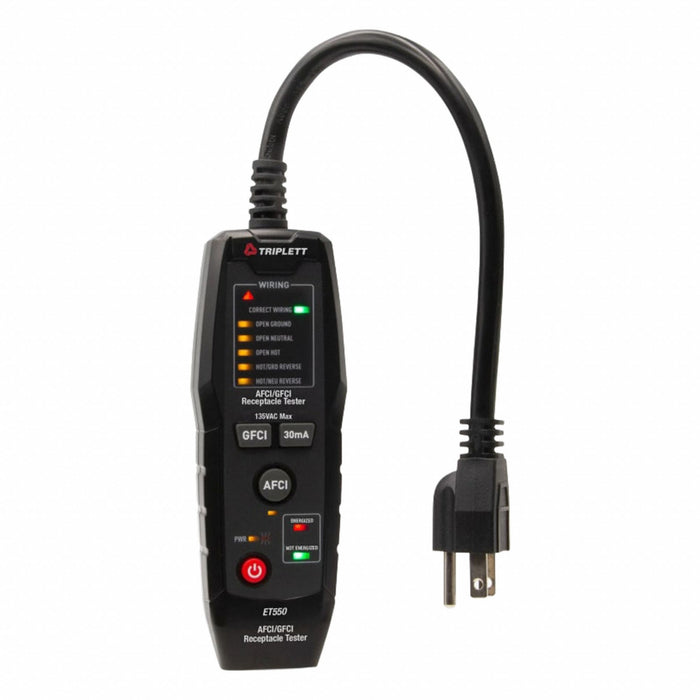 AFCI/GFCI Receptacle Tester