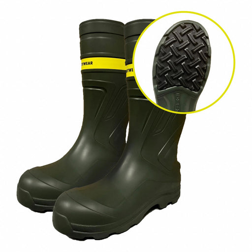 Rubber Boot Green 11 PR