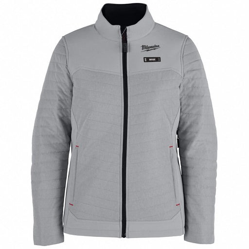 Heated Jacket Women s Polyester Gray S