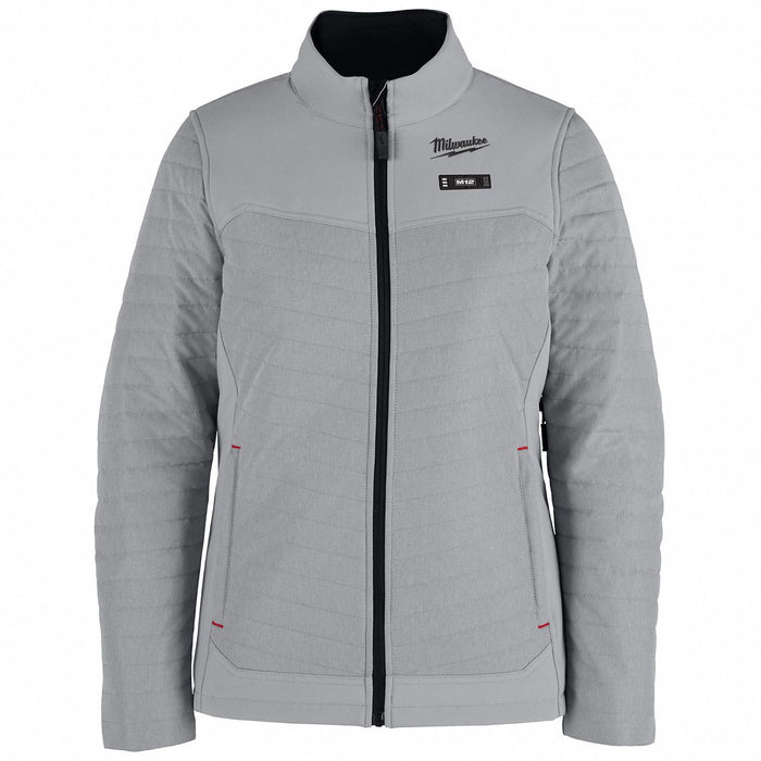 Heated Jacket Women s Polyester Gray 2XL