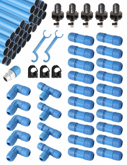 Compressed Pipe Air Kit Aluminum 190 psi
